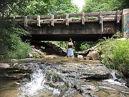 河,女孩,水