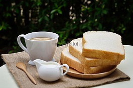 面包,咖啡,食品