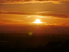 太陽,日出,morgenrot