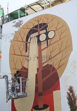 涂鴉,城市藝術(shù),雙筒望遠(yuǎn)鏡