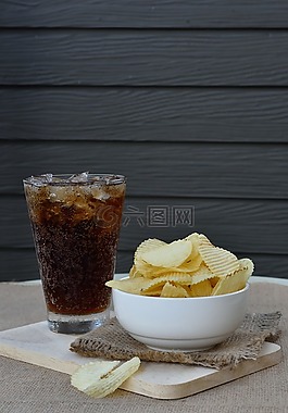 芯片,可樂,食品
