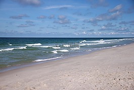 海灘,水,天空