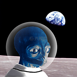 外星人,月亮,空間