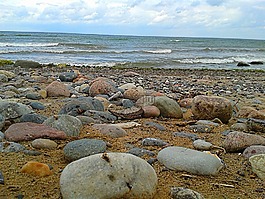 北海,石頭,海