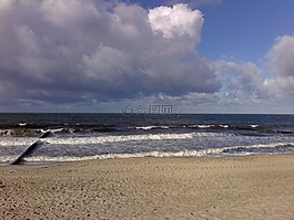 波羅的海,warnemünde,海灘