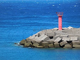 海,燈塔,藍(lán)色