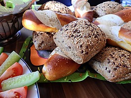 進(jìn)餐,吃,面包