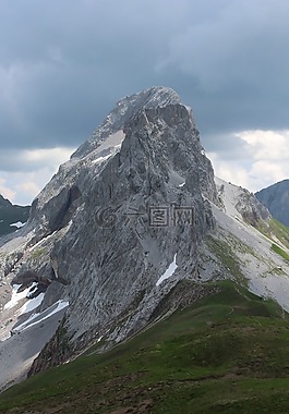 山,天氣,云