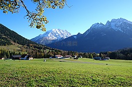 高山,山,秋季