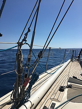 海,船,地平線
