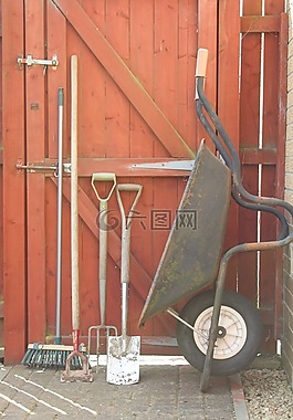 園林工具,鋤,畫筆