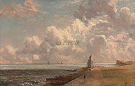 康斯特布爾,畫,布面油畫