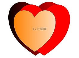 紅色,心,愛