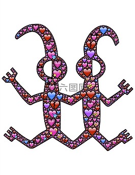 双胞胎,对,奇怪的一对