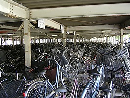 日本,自行車,火車站