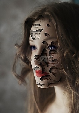 女孩,肖像,臉