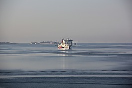 船舶,海,春