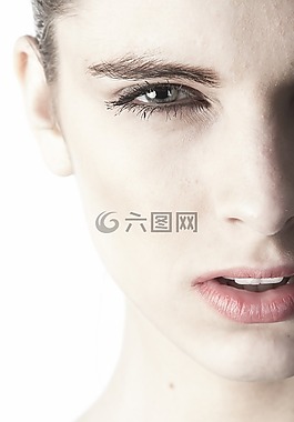 婦女,肖像,美麗