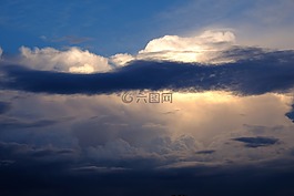 云,可以,天空