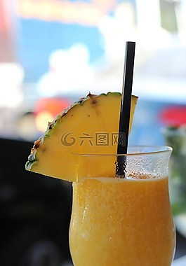 喝,桔子汁,果汁