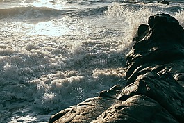 海洋,海,波