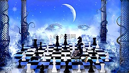 播放,象棋,棋盤