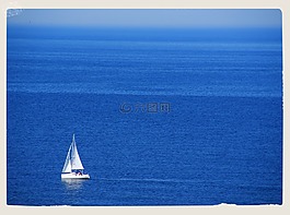 海,北,海滩