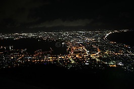 夜景,城市夜景,海灣