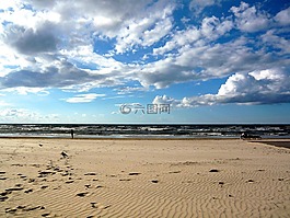波羅的海,海灘,海