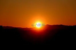 日出,天空,太陽能