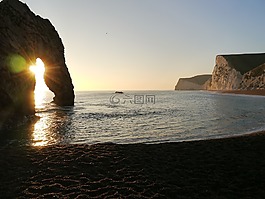 海岸線,海洋,海
