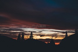 夜,黑暗,晚上
