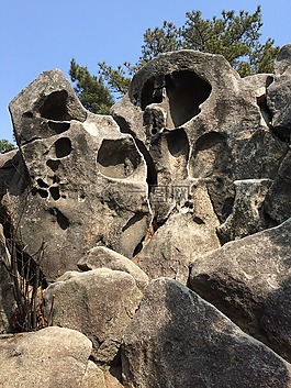 獨特,巖石,山