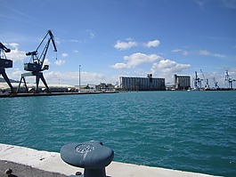 端口,海,夏季
