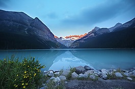山,景觀,湖