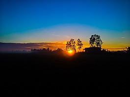 太阳,黎明,早上