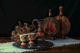 咖啡杯,紙盒,表