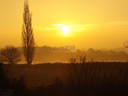 日出,太陽(yáng),農(nóng)村
