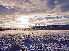 雪背景,景觀,冬天