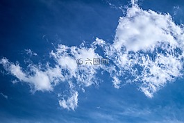 藍色,天空,云
