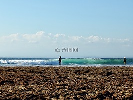 漁民,海,漁