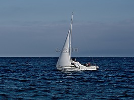 帆船,海洋,海