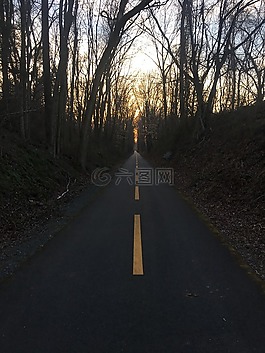 下午,路,街