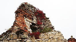 廢墟,城堡,視圖