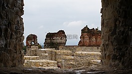 廢墟,城堡,視圖