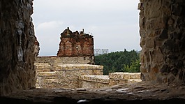 廢墟,城堡,視圖