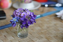 花束,裝修,紫