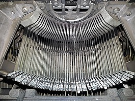 打字機,鍵,機械