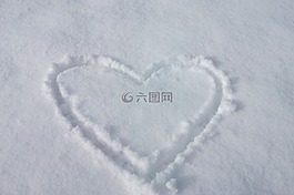 心臟,愛情,雪