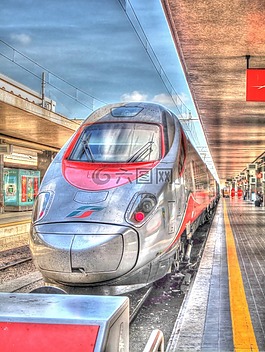 火车,意大利,hdr